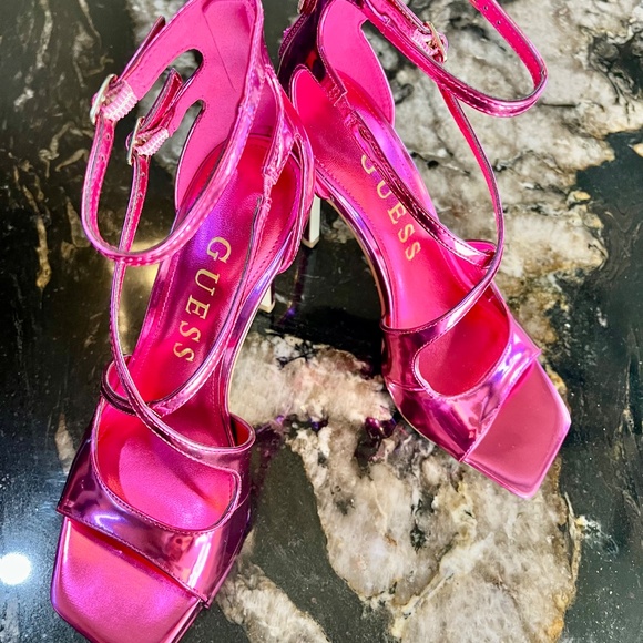 Guess Hot Pink Stiletto Heels - Picture 2 of 7